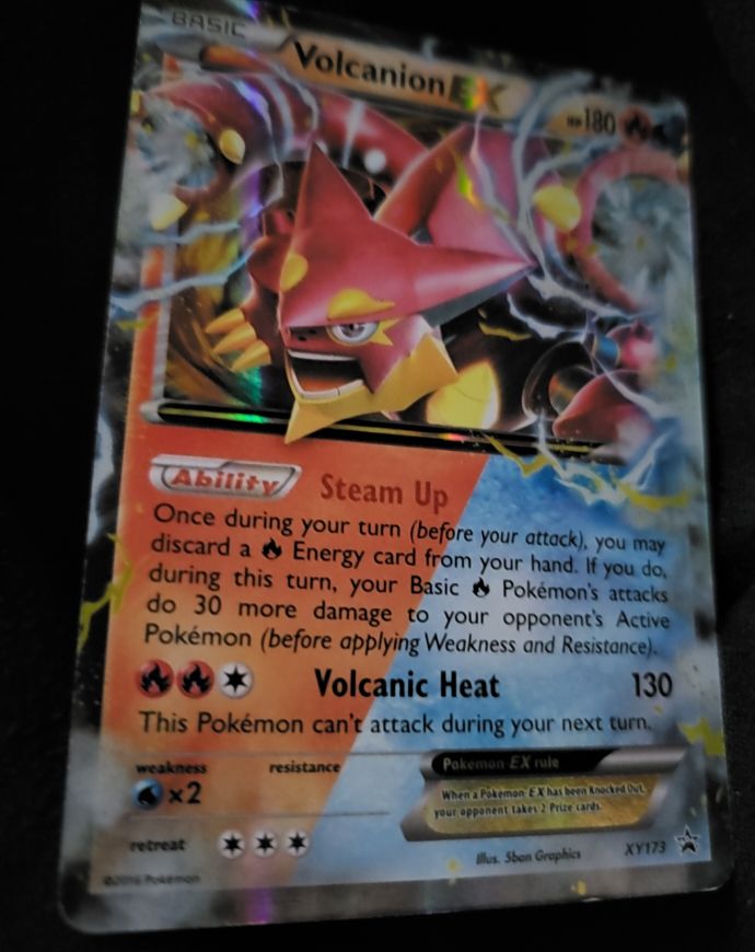 2016 Pokémon XY Black Star Promo #XY173 Volcanion EX — front