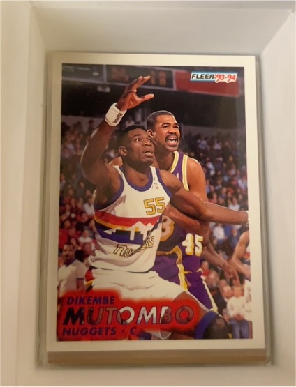 1993-94 Fleer #54 Dikembe Mutombo — front