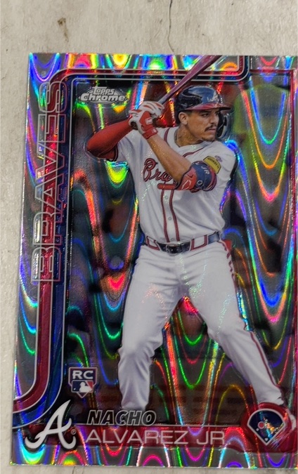 2024 Topps Chrome #Nacho Alvarez Jr Atlanta Braves — front