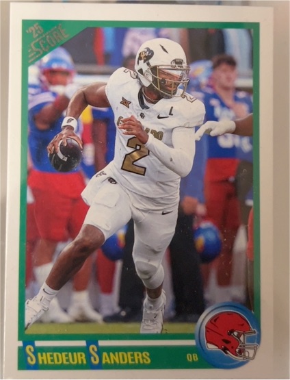 2025 Panini Score #2 Shedeur Sanders — front