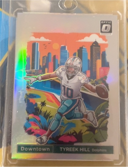 2024 Panini Donruss Optic Downtown #3 Tyreek Hill — front
