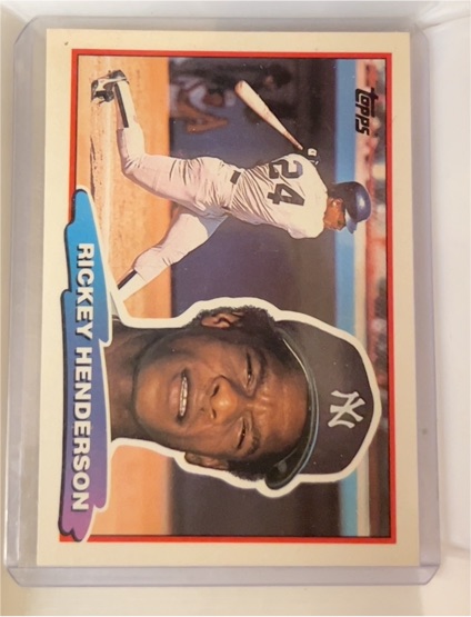 1988 Topps Big #165 Rickey Henderson — front