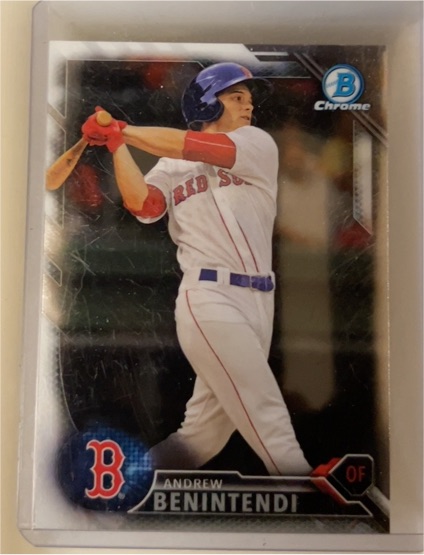 2016 Bowman Chrome Prospects #BCP62 Andrew Benintendi — front