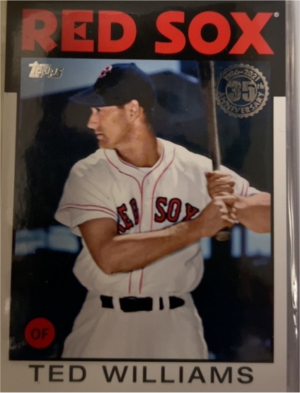 2021 Topps Update #86B-24 Ted Williams 1986 Topps 35th Anniversary — front