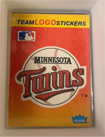 1991 Fleer #NNO Minnesota Twins Team Logo Stickers — front