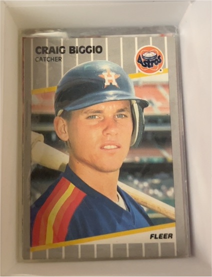 1989 Fleer #353 Craig Biggio Rookie Card — front