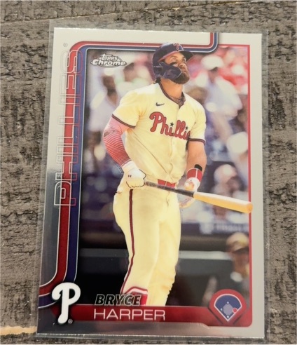 2025 Topps Chrome #150 Bryce Harper — front