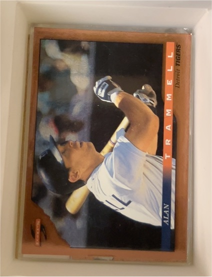1996 Score #100 Alan Trammell — front