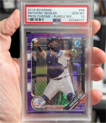 2019 Bowman Chrome #46 Anthony Seigler — front