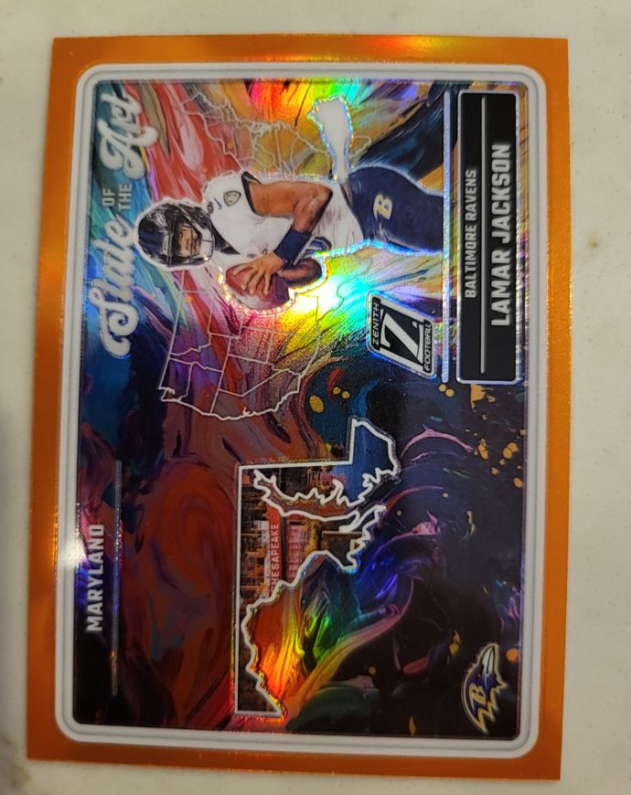 2024 Panini Zenith - State of the Art Lamar Jackson #9 — front