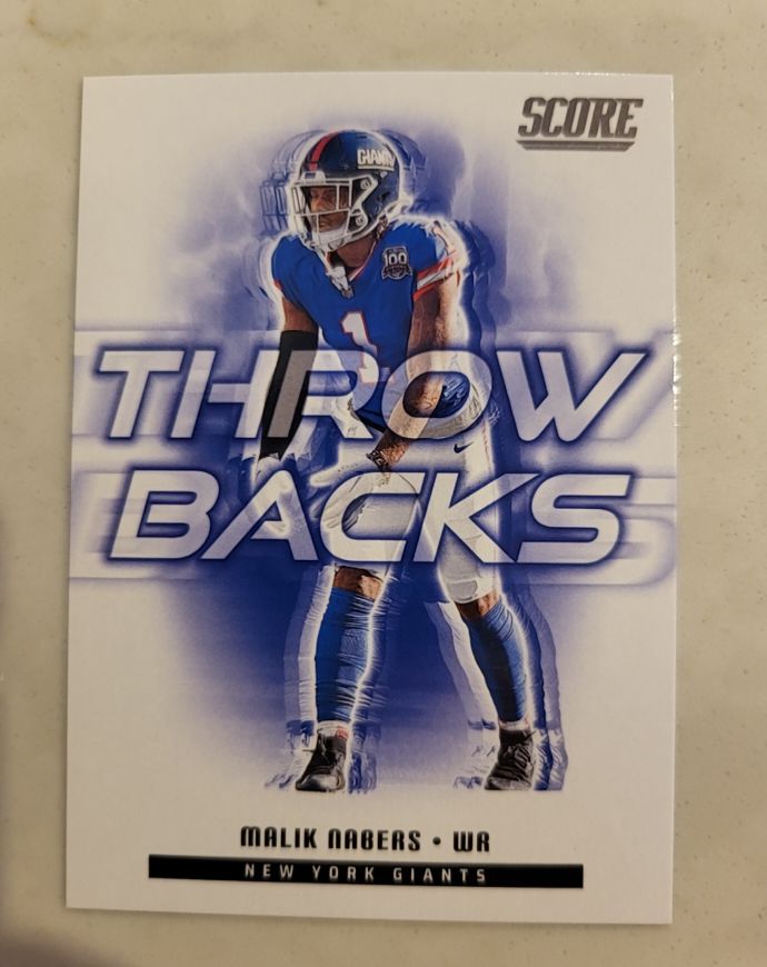 2025 Score Throw Backs #11 Malik Nabers — front