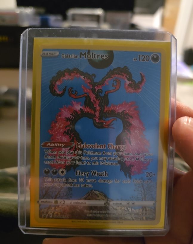 2023 Pokémon Crown Zenith Black Star Promo #284 Galarian Moltres — front