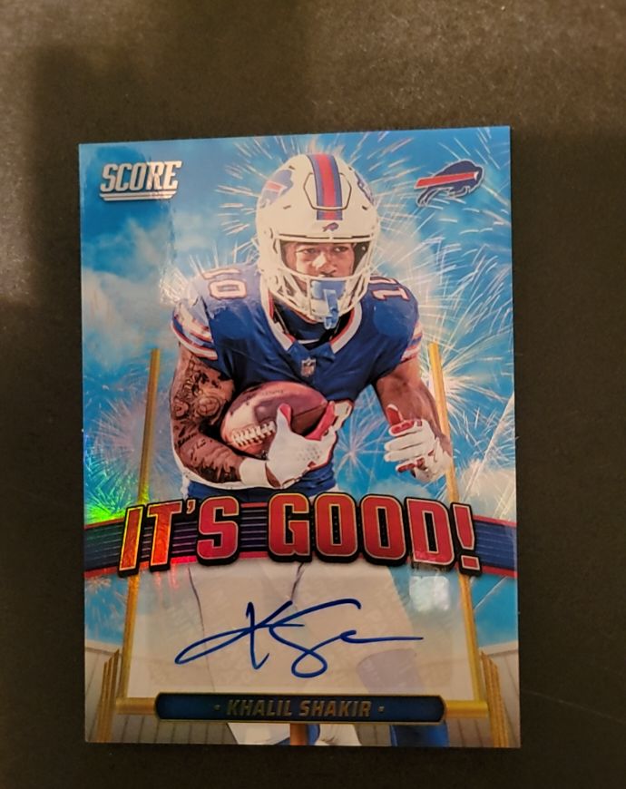 2025 Panini Score Football IT'S GOOD! Khalil Shakir — front