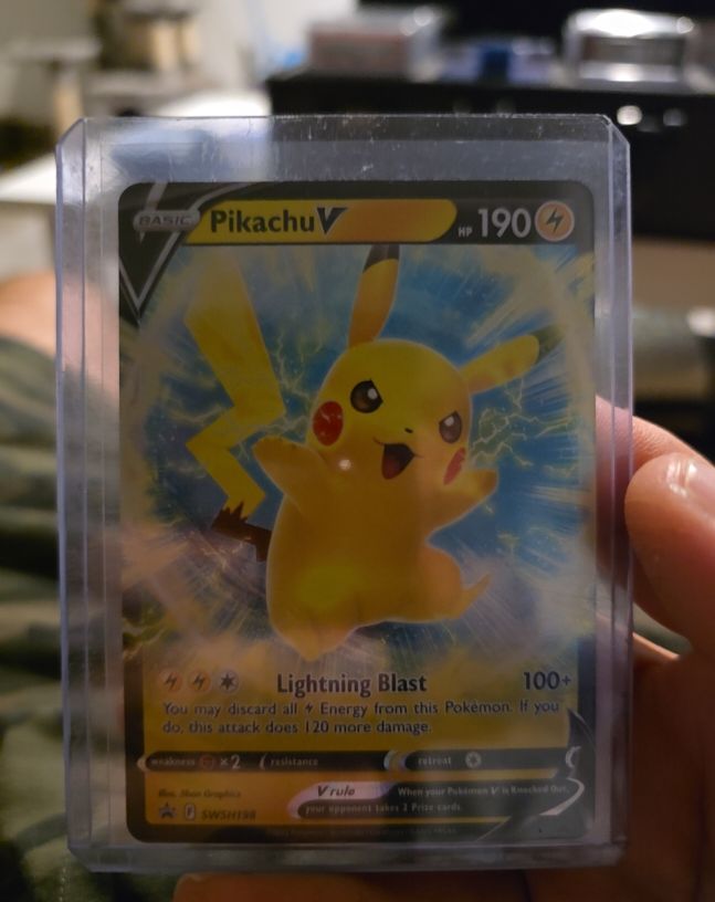 2020 Pokémon TCG Sword & Shield #SWSH198 Pikachu V — front