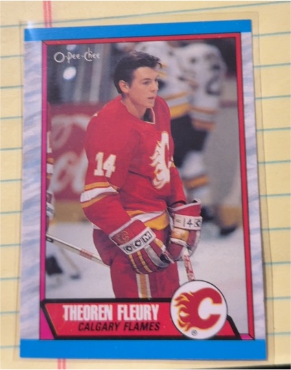 1989-90 O-Pee-Chee #232 Theoren Fleury — front