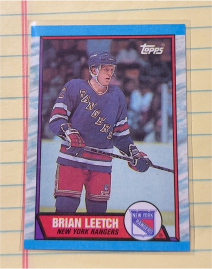 1989-90 Topps #136 Brian Leetch — front