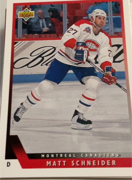 1993-94 Upper Deck #31 Matt Schneider — front