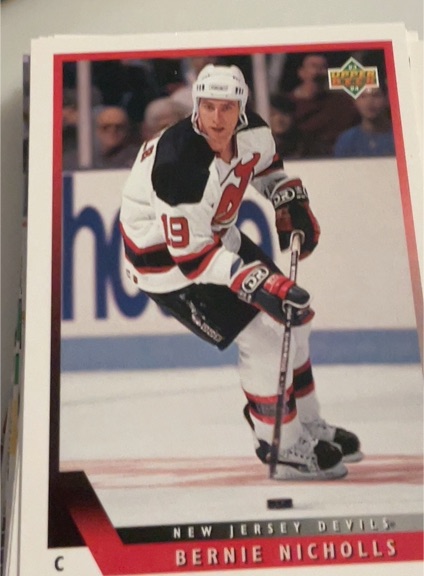 1993-94 Upper Deck #58 Bernie Nicholls — front