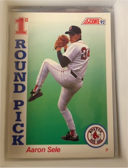 1992 Score #809 Aaron Sele — front