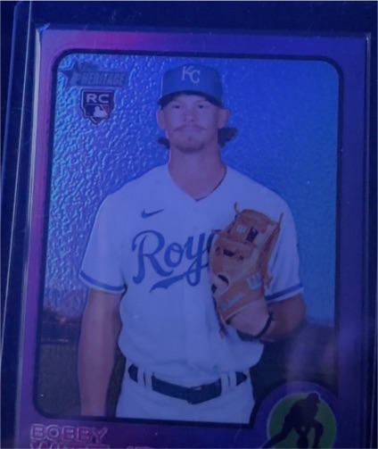 2022 Topps Heritage #520 Bobby Witt Jr. — front