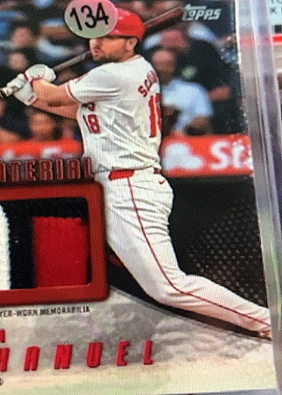 2025 Topps Series 1 Major League Material #MLM-NS Nolan Schanuel — front