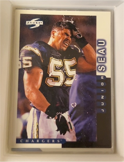 1998 Score #29 Junior Seau — front