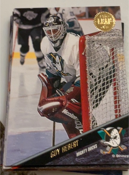 1993-94 Leaf #356 Guy Hebert — front