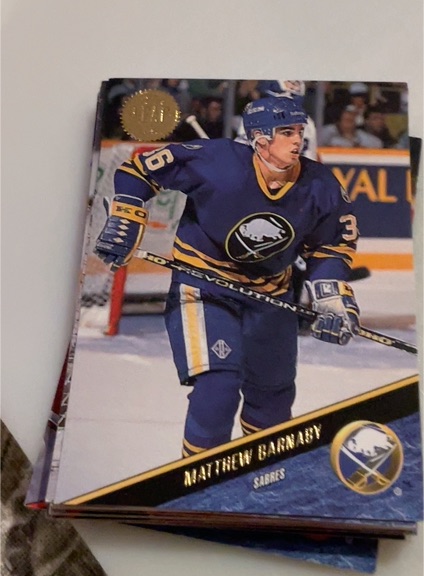 1993-94 Leaf #362 Matthew Barnaby — front