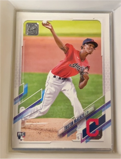 2021 Topps Series 1 #319 Triston McKenzie Rookie Card — front