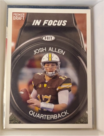 2018 Sage Hit Premier Draft In Focus #43 Josh Allen — front