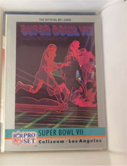 1990 Pro Set #7 Super Bowl VII — front
