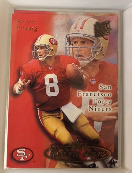 1995 Fleer Ultra Extra Stars #525 Steve Young — front