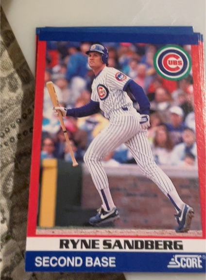 1991 Score 100 Superstars #60 Ryne Sandberg — front