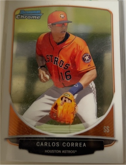 2013 Bowman Chrome #TP-10 Carlos Correa — front