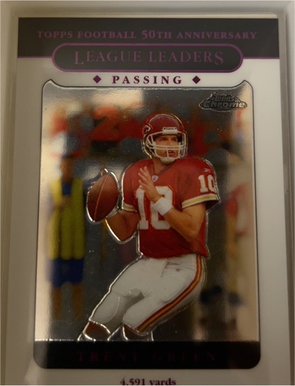 2005 Topps Chrome 50th Anniversary League Leaders #150 Trent Green — front