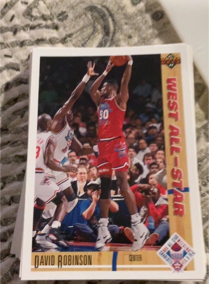 1991-92 Upper Deck #58 David Robinson — front