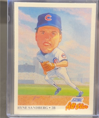1991 Score #665 Ryne Sandberg — front