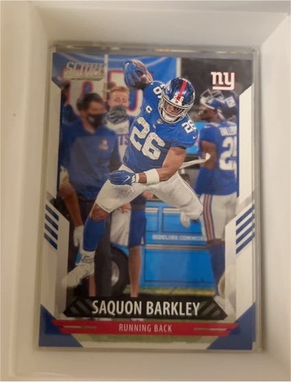 2021 Panini Score #62 Saquon Barkley — front