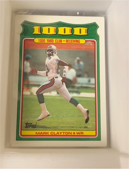 1988 Topps #25 Mark Clayton — front
