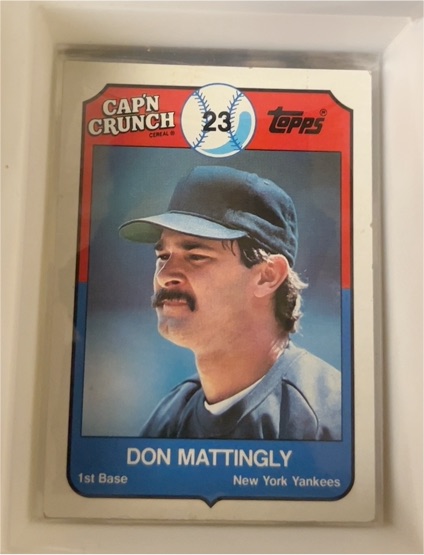 1989 Topps Cap'n Crunch #8 Don Mattingly — front