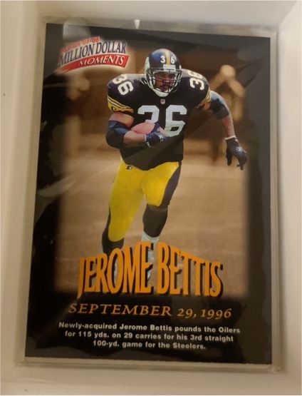 1997 Fleer Million Dollar Moments #34 Jerome Bettis — front