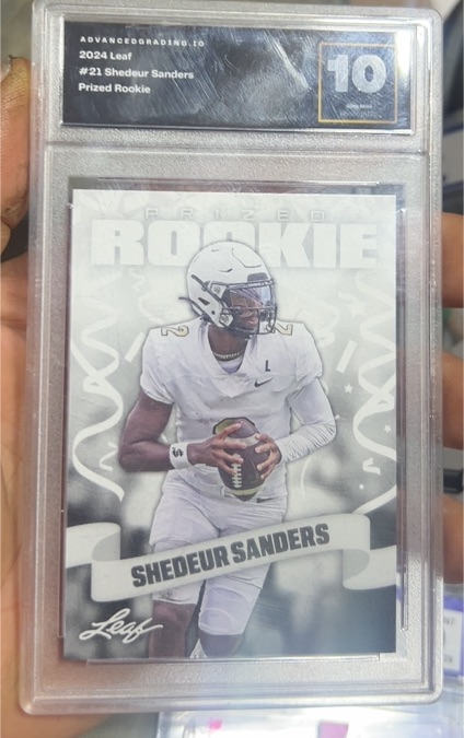 2024 Leaf #21 Shedeur Sanders Prized Rookie — front