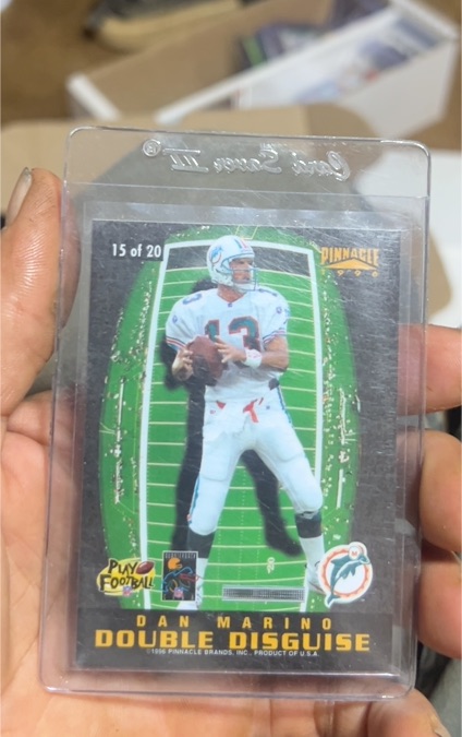 1996 Pinnacle Double Disguise #15 Dan Marino — front