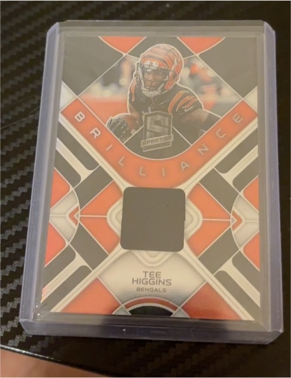 2023 Panini Spectra Brilliance Tee Higgins Patch Bengals — front