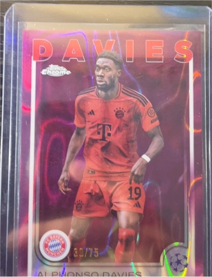 2024-25 Topps Chrome UEFA Club Competitions #96 Alphonso Davies — front