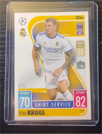 2021-22 Topps Match Attax UCL Extra #SS9 Toni Kroos Shirt Service — front