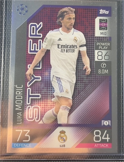 2022-23 Topps Match Attax UEFA #128 Luka Modric Styler Real Madrid — front