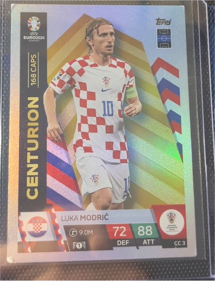2024 Topps Match Attax Euro 2024 #CC3 Luka Modrić Centurion — front