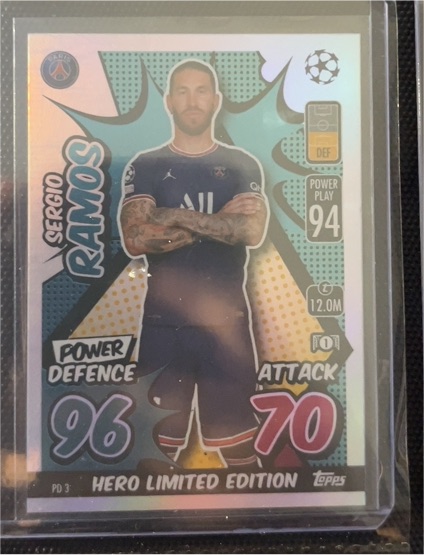 2021-22 Topps Match Attax Hero Limited Edition #PD3 Sergio Ramos — front