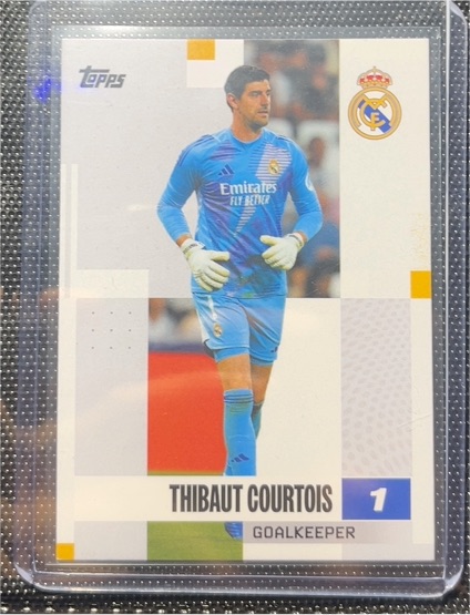 2024-25 Topps Real Madrid Team Set #1 Thibaut Courtois — front